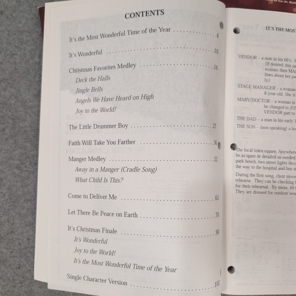 3pc Its the Most Wonderful Time of the Year Ready to Sing Christmas Choral Books - Picture 3 of 3